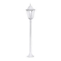 Градински фенер стоящ NAVEDO IP44 E27 max 1x60W 120см бял