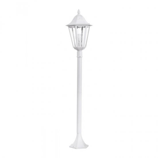 Градински фенер стоящ NAVEDO IP44 E27 max 1x60W 120см бял