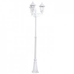 Градински стълб NAVEDO IP44 E27 max 3x60W 220см бял