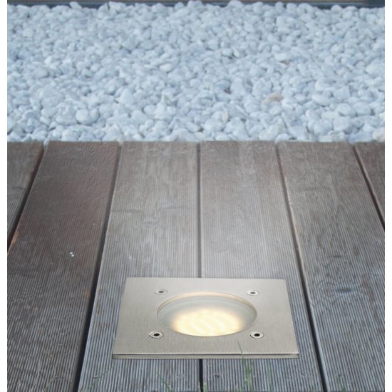LED луна за вграждане в земя LAMEDO IP67 2.5W 3000K 180Lm квадратна