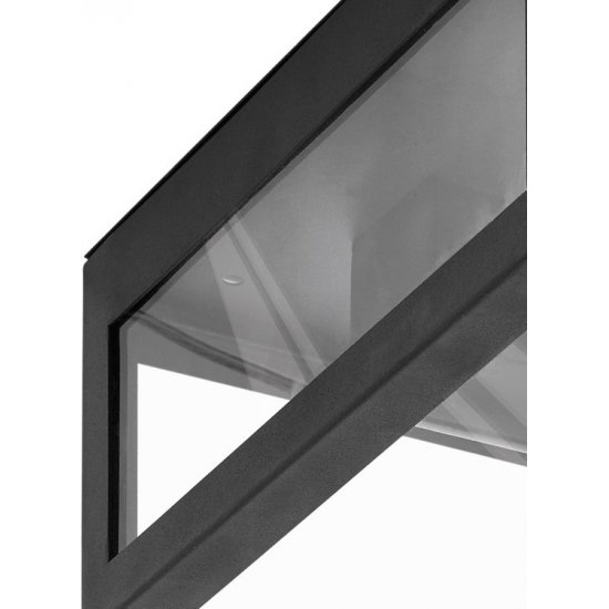 Плафон за баня AMEZOLA IP44 2xЕ27 max 2x40W черен + прозрачно стъкло
