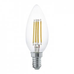 LED крушка Filament C35 Е14 4W 2700К 350Lm CRI>80 свещ