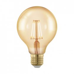 LED крушка Filament GOLDEN AGE G80 Е27 4W 1700К 320Lm димируема CRI>80