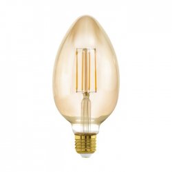 LED крушка Filament MID SIZE B80 Е27 4W 2200К 380Lm димируема CRI>80 кехлибар