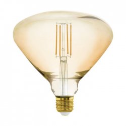 LED крушка Filament MID SIZE BR150 Е27 4W 2200К 380Lm димируема CRI>80 кехлибар