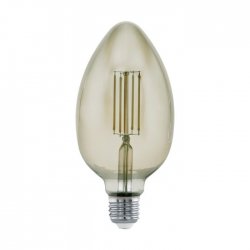 LED крушка Filament MID SIZE B80 Е27 4W 3000К 360Lm димируема CRI>80 опушена