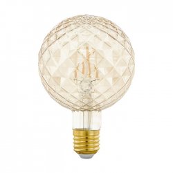 LED крушка Filament MID SIZE G95 Е27 2W 2200К 200Lm димируема CRI>80 кехлибар