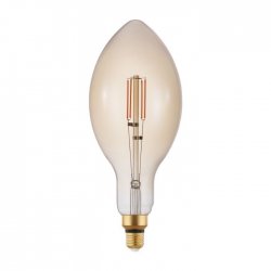 LED крушка Filament BIG SIZE Е140 Е27 4W 2200К 400Lm димируема CRI>80 кехлибар