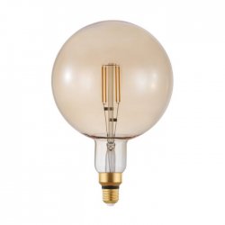 LED крушка Filament BIG SIZE G200 Е27 4W 2200К 400Lm димируема CRI>80 кехлибар
