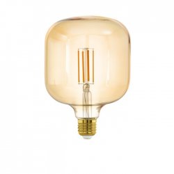 LED крушка Filament MID SIZE T125 Е27 4W 2200К 400Lm димируема CRI>80 кехлибар
