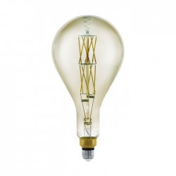 LED крушка Filament PS160 Е27 6W 3000К 600Lm опушена димируема