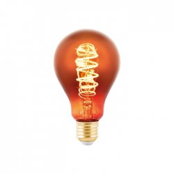 LED крушка Filament DECORATIVE SPIRAL A75 Е27 4W 2000К 50Lm димируема CRI>80 медена