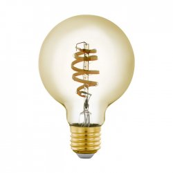 LED крушка FILAMENT SMART BULBS G80 5.5W 3-white 400Lm димируема + дистанционно управление CRI>80