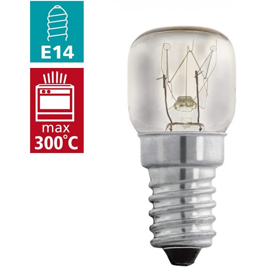 Халогенна крушка за печка Т22 E14 15W 2200K 85Lm max 300°