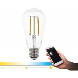 LED крушка FILAMENT SMART BULBS ST64 6W 3-white 806Lm димируема + дистанционно управление CRI>80 134Lm/W