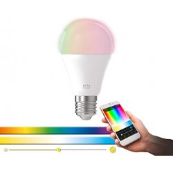 LED крушка SMART BULBS A60 Е27 9W 3-white+RGB 806Lm димируема + APP дистанционно управление CRI>80