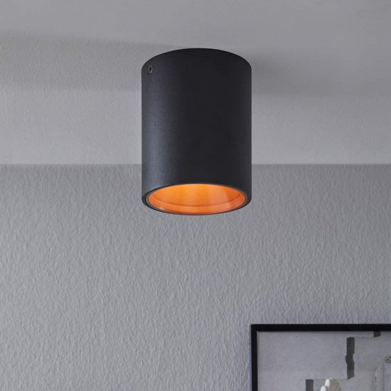 LED луна за външен монтаж POLASSO 3.3W 3000K 340Lm IP20 черно + медено