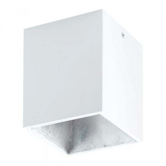 LED луна за външен монтаж POLASSO 3.3W 3000K 340Lm IP20 квадратна бяло + сребристо