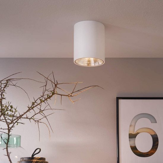LED луна за външен монтаж POLASSO 3.3W 3000K 340Lm IP20 бяло + сребристо