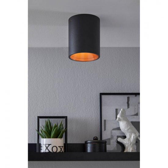 LED луна за външен монтаж POLASSO 3.3W 3000K 340Lm IP20 черно + медено