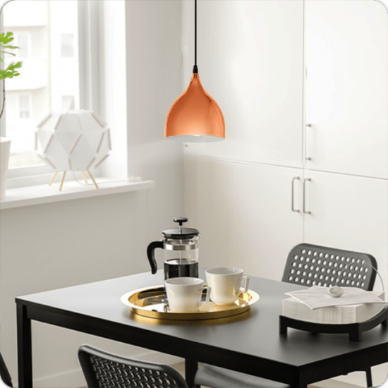 Пендел CORETTO 1хE27 max 1х60W IP20 мат медено