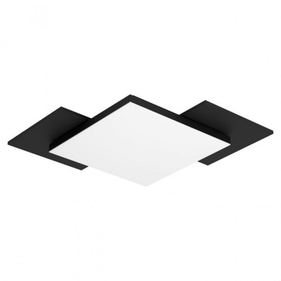 LED плафон TAMURIA 10W 3000K 1150Lm IP20 черно + дърво и бяло