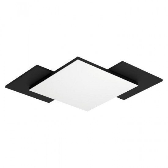 LED плафон TAMURIA 20W 3000K 2500Lm IP20 черно + дърво и бяло