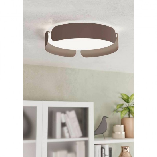LED плафон VALCASOTTO 24W 3000K 2500Lm IP20 черно + бяло