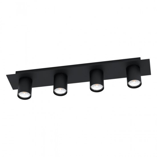 LED спот VALCASOTTO GU10 4х4.5W 3000K 4x345Lm IP20 черен