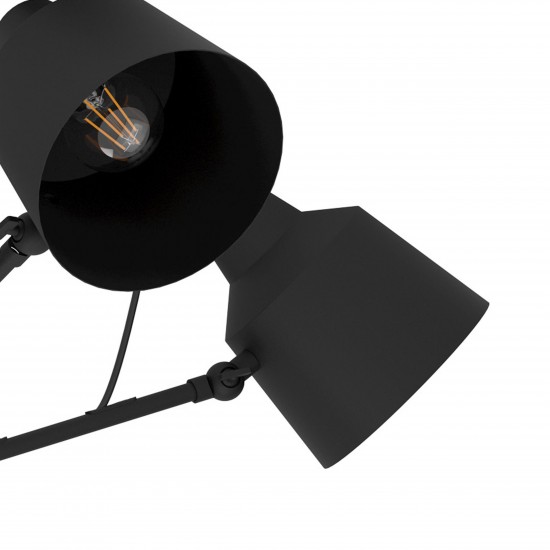 Плафон BASURTU 7xЕ27 max 5x40W IP20 черен