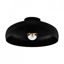 Плафон MOGANO 1xЕ27 max 1x60W IP20 черен