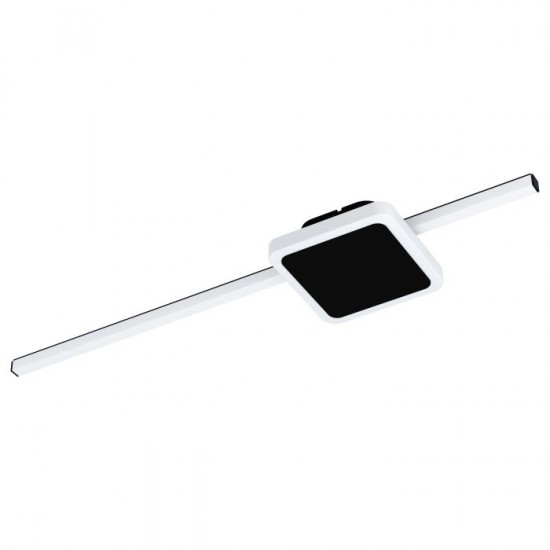 LED плафон-аплик SARGINTO 6.3W 3000K 950Lm + 5.4W 3000K 600Lm квадратен IP20 черен