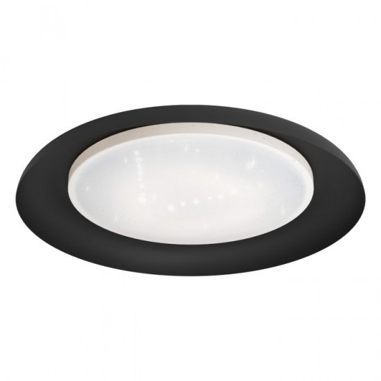 LED плафон PENJAMO 17.1W 3000K 2010Lm IP20 черно + бяло с кристален ефект