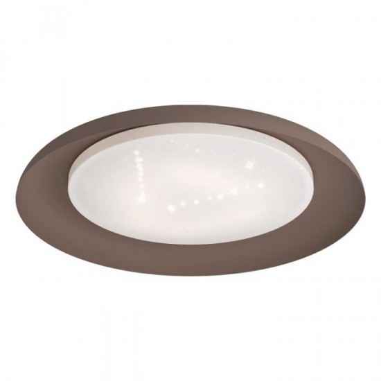 LED плафон PENJAMO 17.1W 3000K 2010Lm IP20 мока + бяло с кристален ефект