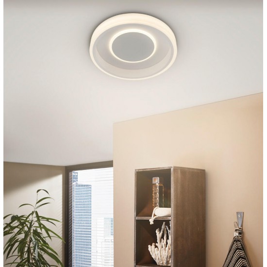 LED плафон REMIDOS 15W 4000K 2250Lm + 4W 4000K 650Lm IP20 кръгъл бял
