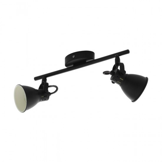 LED спот SERAS 2 GU10 2х3W 3000K 2x250Lm IP20 черен