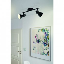 LED спот SERAS 2 GU10 2х3W 3000K 2x250Lm IP20 черен