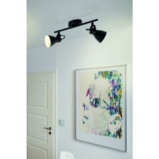 LED спот SERAS 2 GU10 1х3W 3000K 1x250Lm IP20 черен