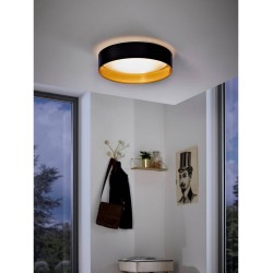 LED плафон MASERLO 2 24W 3000К 2100Lm IP20 черен + златно и бяло