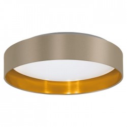LED плафон MASERLO 2 24W 3000К 2100Lm IP20 таупе + златисто и бяло