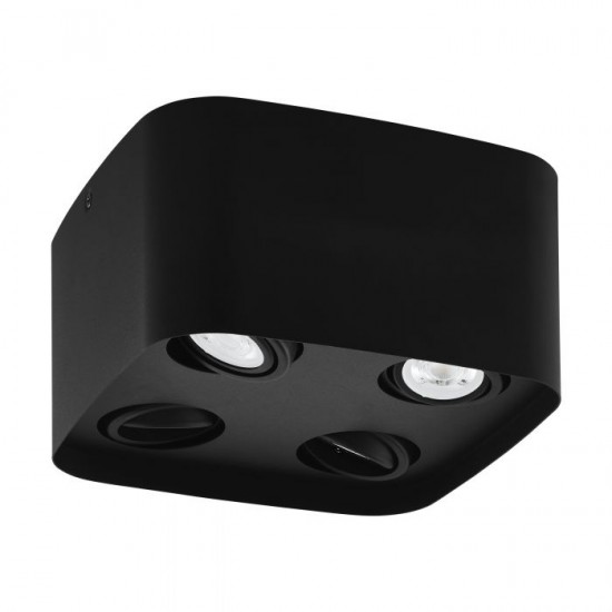 LED smart луна за външен монтаж EGLO.Z CONNECT CAMINALES-Z 4хGU10 4x5W RGB+TW 4х345Lm IP20 подвижна димируема черна