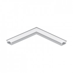 Алуминиев профил за LED лента ъглова връзка за вграждане Recessed profile 1 23х9 алуминий + дифузер опал