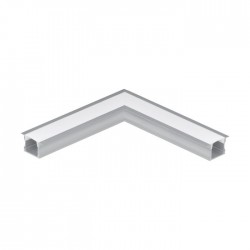 Алуминиев профил за LED лента ъглова връзка за вграждане Recessed profile 2 23х15 алуминий + дифузер опал