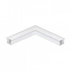 Алуминиев профил за LED лента ъглова връзка за вграждане Recessed profile 2 23х15 бял + дифузер опал