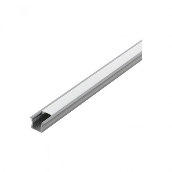 Алуминиев профил за LED лента за вграждане Recessed profile 2 23х15 1м алуминий + дифузер опал