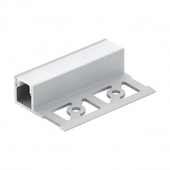 Алуминиев L-профил за LED лента за вграждане Recessed profile 4 13х13 1м дифузер опал алуминий
