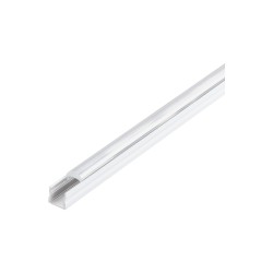 Алуминиев профил с 30° разсейвател за LED лента Surface profile 3 17х20 1м бял + прозрачен дифузер