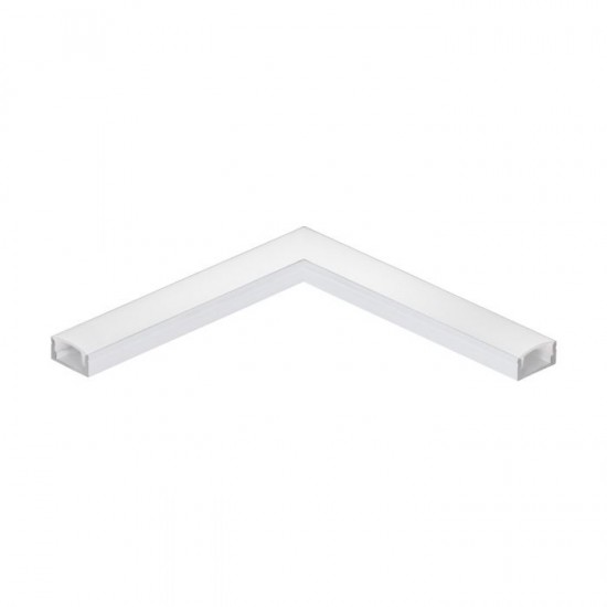 Алуминиев профил ъглов за LED лента Surface profile 1 17х9 бял