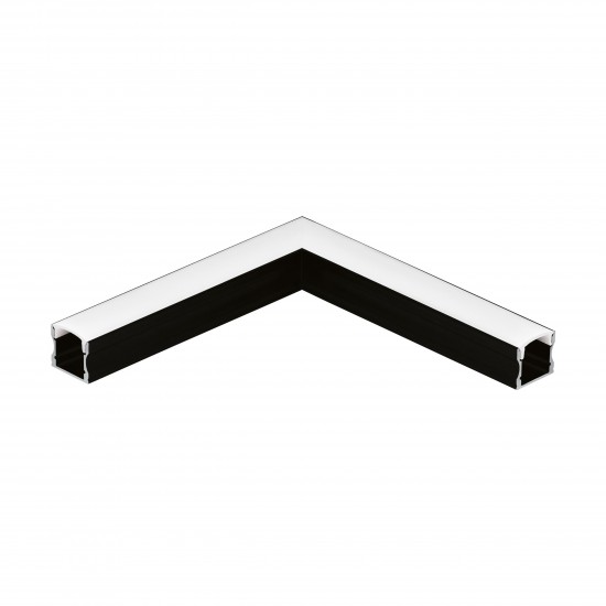 Алуминиев профил ъглов за LED лента Surface profile 2 17х16 черен