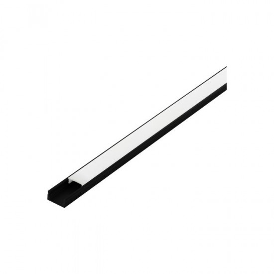 Алуминиев профил за LED лента Surface profile 1 17х9 1м черен